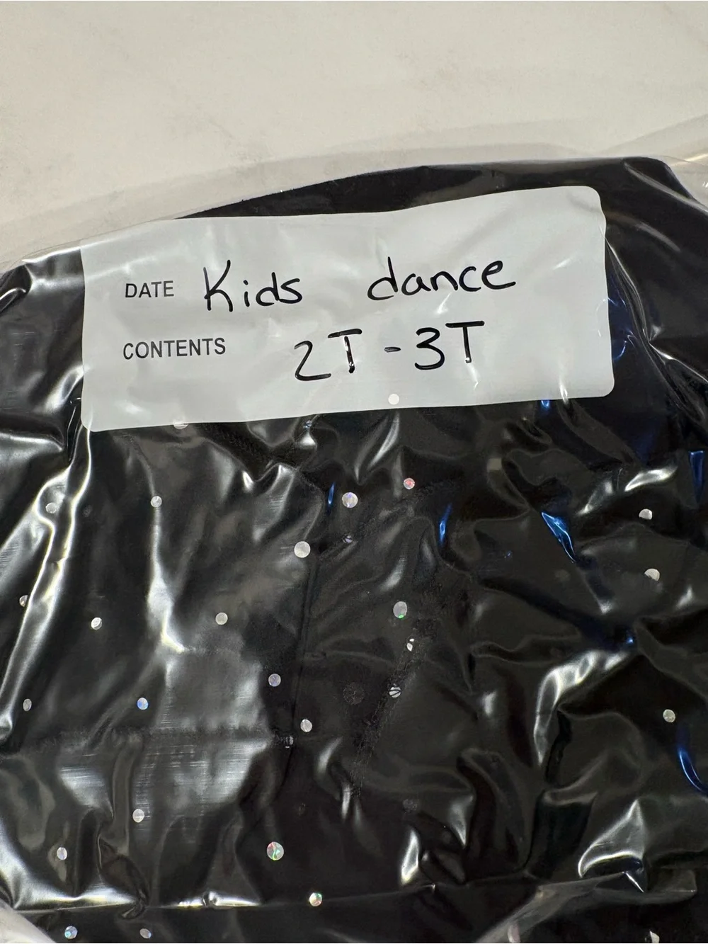 Black Glitter Kids Costume Dress SZ 2T-3T